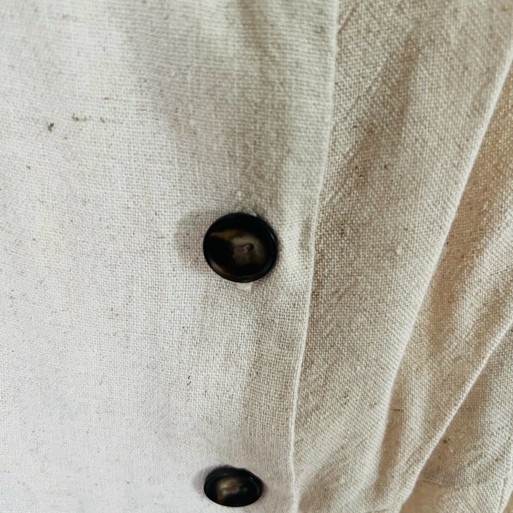Monteau Cream Button-Front Midi Dress - Picture 3 of 10